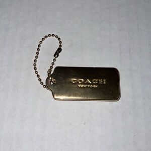 Coach Gold Tone Bag Charm/Keychain